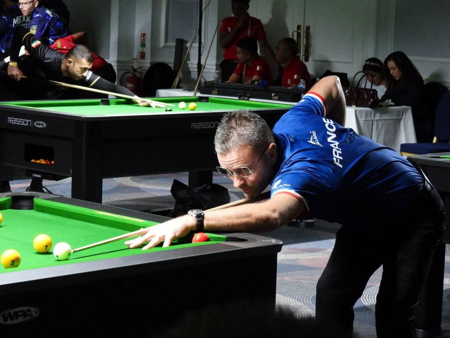 Christophe Lambert sous le maillot de l'équipe de France au Championnat du Monde de Londres